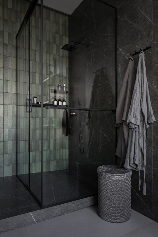 Угловые ограждения для душа