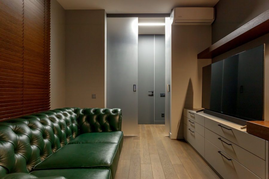 Матовые стеклянные двери